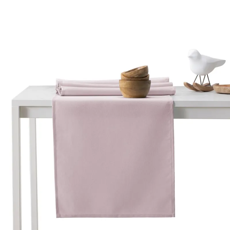 Zniżka DecoKing - Bieżnik bawełniany Pudrowy Róż PURE - 30x80 cm