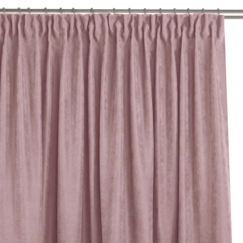 Zasłona MILANA kolor różowy styl klasyczny taśma smok transparentna 7,5 cm szenila - 420x300 cm Okazja