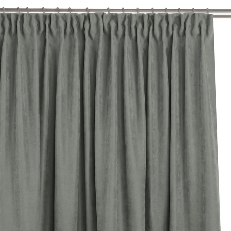Wybór klientów Zasłona MILANA kolor szary styl klasyczny taśma smok transparentna 5 cm szenila - 420x245 cm