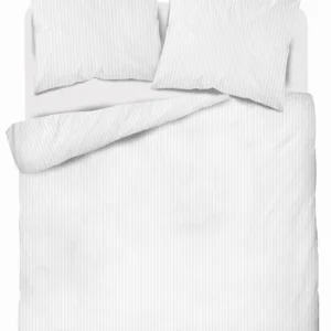 Oferta limitowana Pościel 160x200 + 2 Poszewki Satyna 100% Bawełna Adamaszek Pure Biały Fabryka Pościel