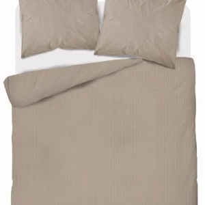 Pościel 160x200 + 2 Poszewki Satyna 100% Bawełna Adamaszek Pure Taupe Fabryka Pościel Kup teraz