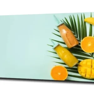 Okazja obraz na szkle Palma banan mango