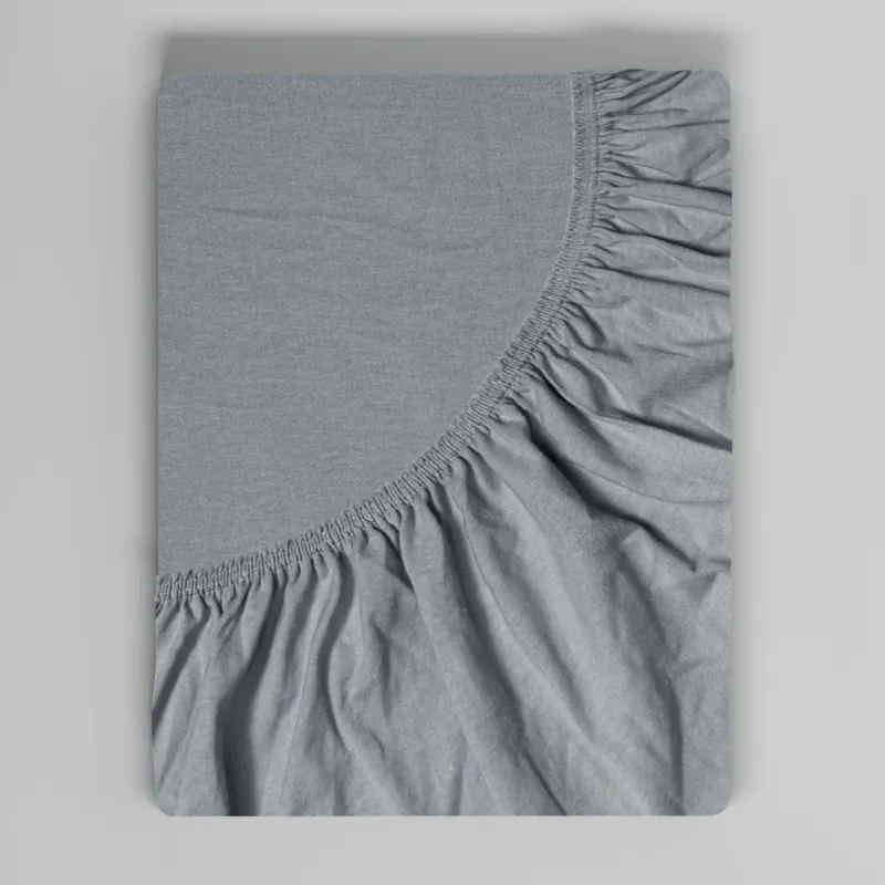 Promocja Prześcieradło z gumką Jersey 160x220 Grafitowe