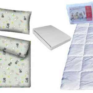 Komplet 100x160 + 40x60 + prześcieradło jersey 80x160 418kos Bestseller