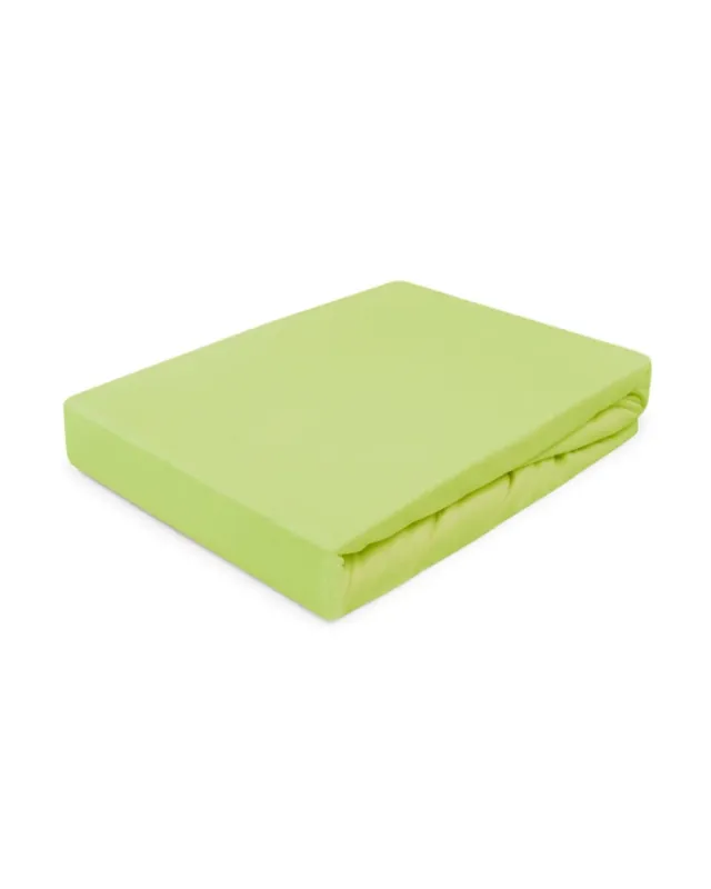 Prześcieradło bawełna jersey 200x220x20 z gumką limonkowe Darymex Tani