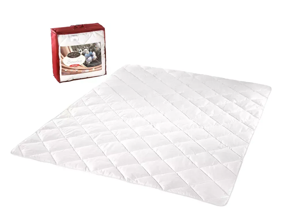 Łatwy zwrot Kołdra bawełniana 160x200 Imperial 0,90 kg biała AMW