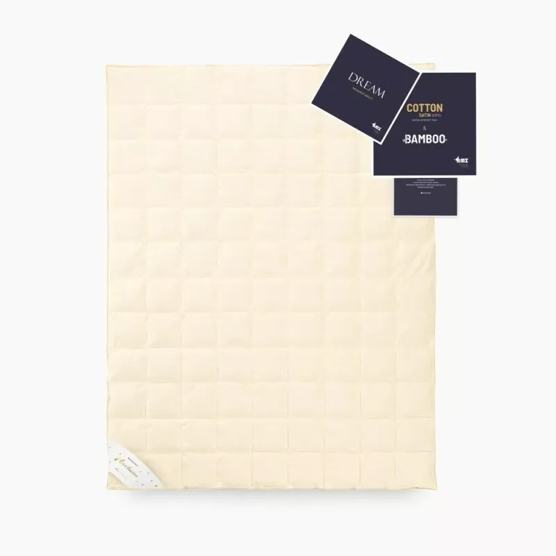 Szybka wysyłka Kołdra puchowa 90% 180x200 Dream wiosenna 760g kremowa AMZ
