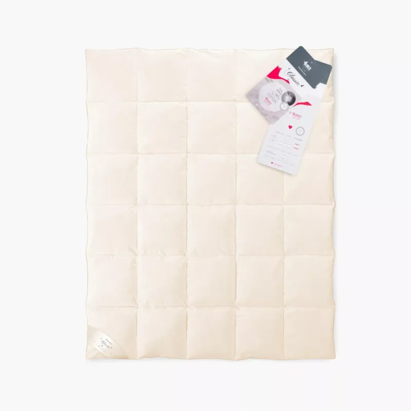 Ekspresowa dostawa Kołdra puchowa 70% 180x200 Basic całoroczna 1500g kremowa AMZ