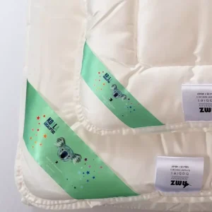 Wyprzedaż Kołdra półpuchowa 100x135 + poduszka 40x60 PÓŁPUCH 700g+350g komplet dzieciecy kremowy AMZ