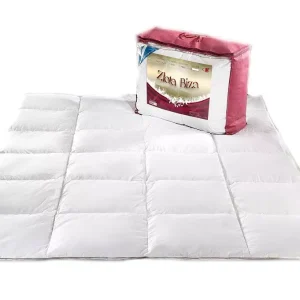 Darmowa dostawa Kołdra puchowa 160x200 Złota Biza 1200g biała naturalny wsad 100% bawełna Inlet AMW