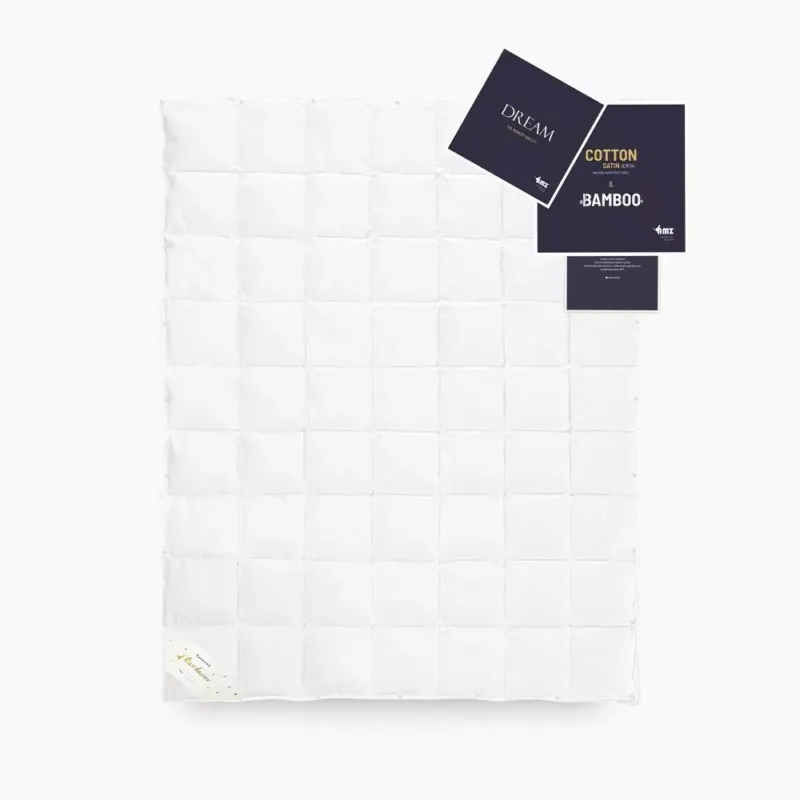 Szybka wysyłka Kołdra puchowa 90% 155x200 Dream 4 pory roku 400g + 650g biała AMZ