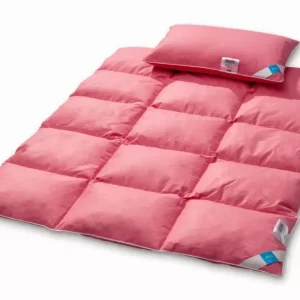 Do wyczerpania zapasów Kołdra półpuchowa 90x120 + poduszka 40x60 Babies 600g+300g komplet dziecięcy różowy AMZ