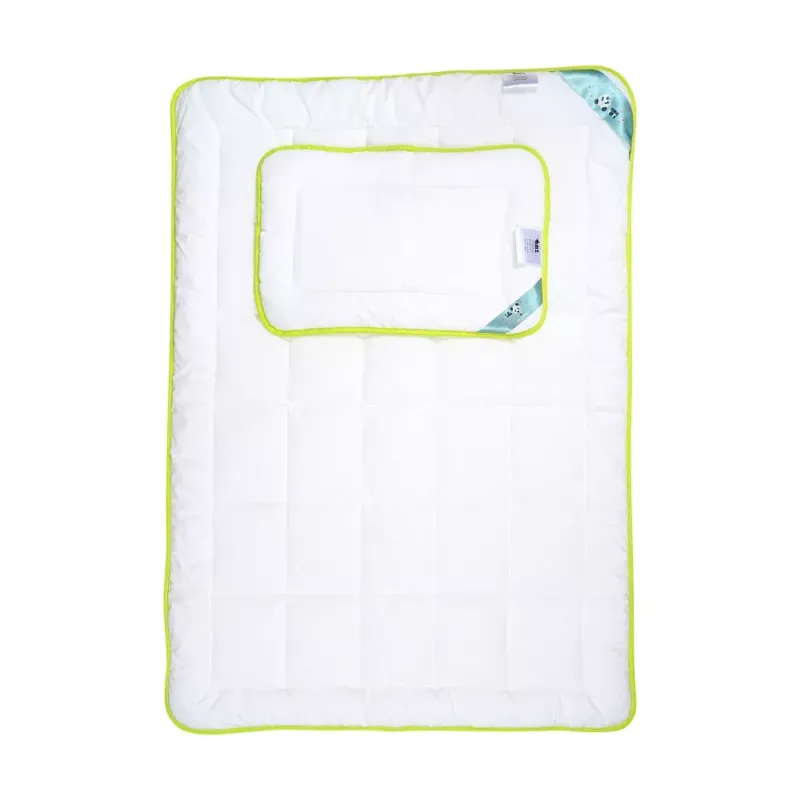 Szybka dostawa Kołdra antyalergiczna 100x135 + poduszka 40x60 Babies Panda Bamboo 400g+50g komplet dziecięcy biały AMZ