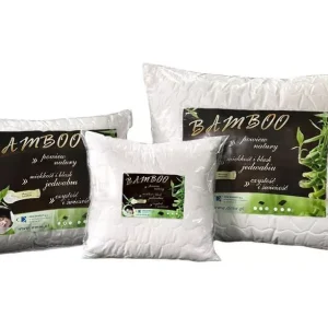 Poduszka antyalergiczna 70x80 Bamboo 1,00 kg biała z włóknem bambusa AMW Nowy