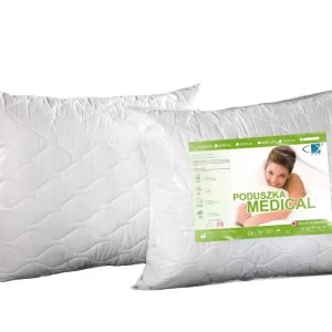 Dostępne od ręki Poduszka antyalergiczna 50x80 Medical z zamkiem biała AMW