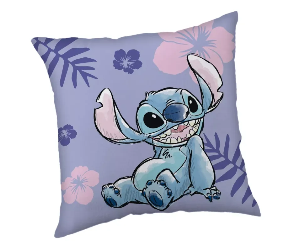 Bezpieczna płatność Poduszka dziecięca 40x40 Lilo and Stitch fioletowa JF24