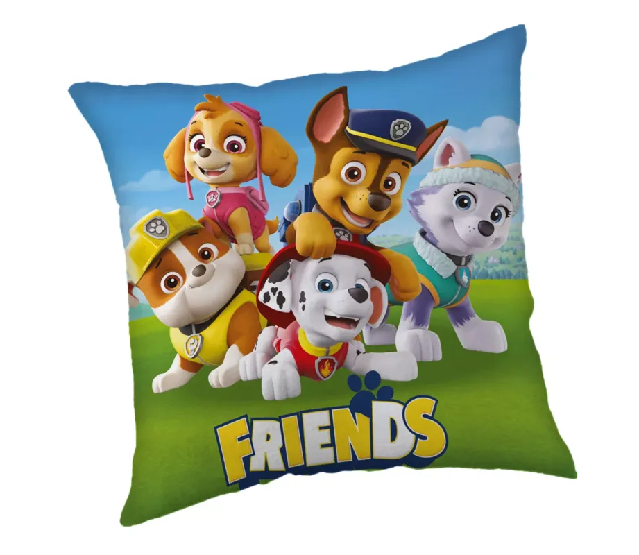 Ostatnie sztuki Poduszka dekoracyjna 40x40 Psi Patrol Paw pieski przyjaciele dwustronna August 23