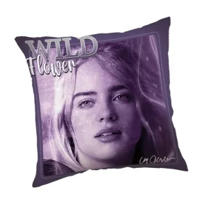 Poduszka dekoracyjna 40x40 Billie Eilish fioletowa JF24 Okazja