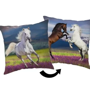 Nowość Poduszka dekoracyjna 40x40 Koń Konie Horse 02 JF24