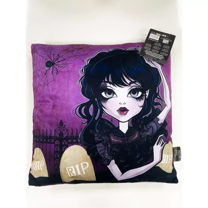Poduszka dziecięca 40x40 Wednesday fioletowa S24 Promocja
