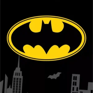 Do wyczerpania zapasów Ręcznik plażowy 70x140 Batman The Emblem czarny żółty bawełniany JF24