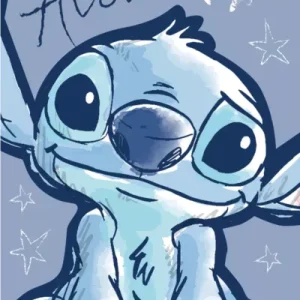 Ręcznik plażowy 70x140 Lilo i Stitch Aloha niebieski bawełniany JF24 Oferta czasowa