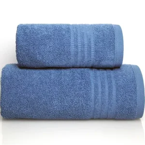 Popularny Ręcznik Panama 70x125 denim niebieski 500 g/m2 Greno
