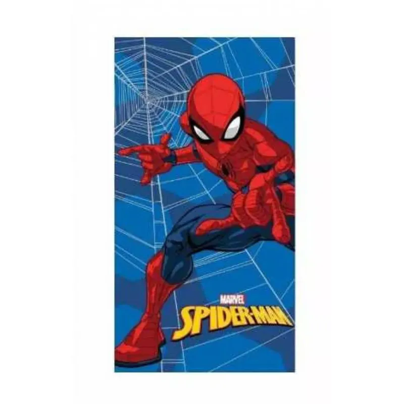 Darmowy zwrot Ręcznik plażowy 70x140 Spiderman niebieski bawełniany 320g/m2 S24