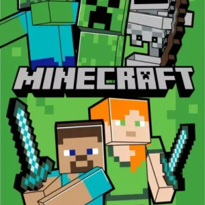 Ręcznik plażowy 70x140 Minecraft Let´s Survive zielony plażowy bawełniany Kids25 Hit sprzedaży