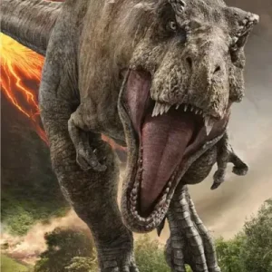 Ostatnia szansa Ręcznik plażowy 70x140 Park Jurajski dinozaur wulkan 6786 Jurassic World Park bawełniany dziecięcy