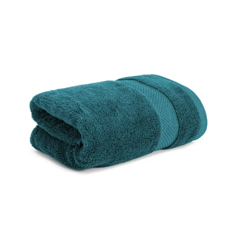 Ręcznik Opulence 50x90 turkusowy ciemny z bawełny egipskiej 600 g/m2 Nefretete Najlepsza cena