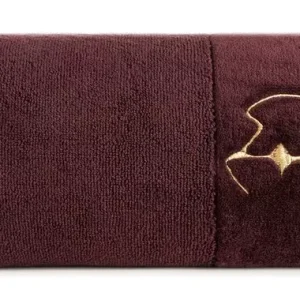 Ręcznik Gaja 30x50 bordowy frotte 550 g/m2 frotte Eva Minge Eurofirany Łatwy zwrot