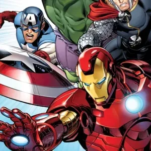 Ręcznik plażowy 70x140 Avengers light blue 6237 bawełniany Kapitan Ameryka Iron Man Hulk Bruce Banner Thor Najlepsza cena