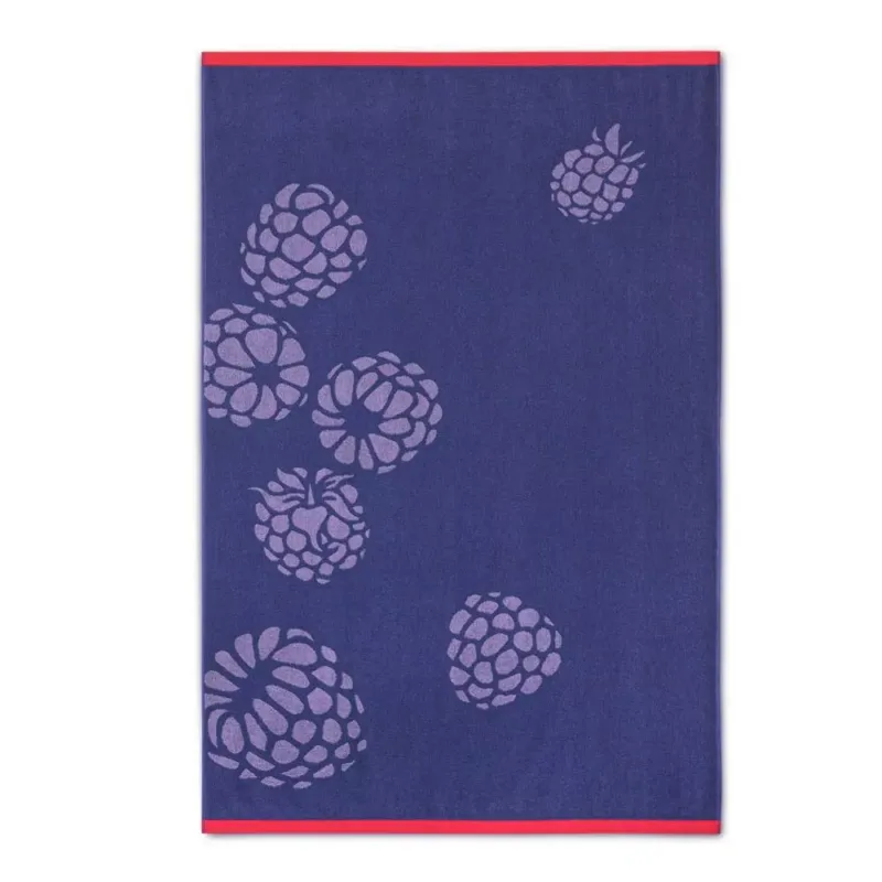 Oferta czasowa Ręcznik plażowy 100x160 Blackbarry fioletowy jeżyny bawełniany frotte plaża 2 Zwoltex
