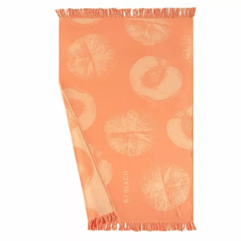 Rabat Ręcznik plażowy 100x160 Fouta Apricot pomarańczowy Zwoltex